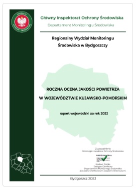 roczna ocena jakości powietrza za rok 2022